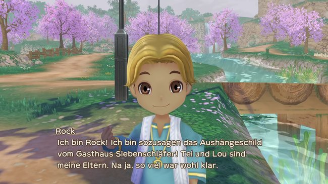 Rock bezeichnet sich als Aushängeschild des Gasthauses in Story of Seasons: A Wonderful Life