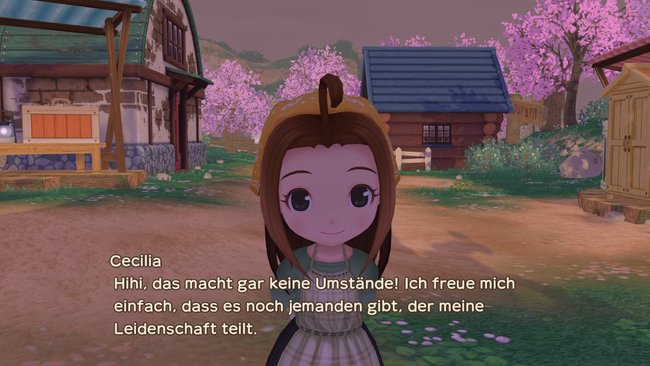 Cecilia freut sich über geteilte Leidenschaft in Story of Seasons: A Wonderful Life