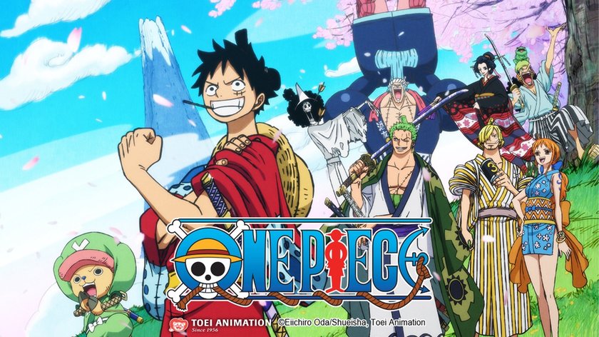 One Piece-Crew im Stil den Wano Kuni-Arcs