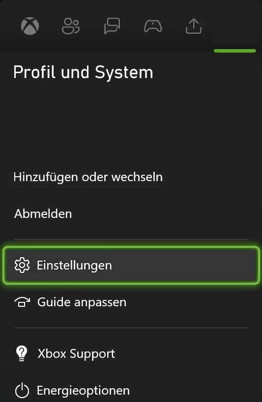 Xbox Controller Update Konsole Einstellungen