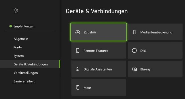 Xbox Controller Update Konsole Geraete und Verbindungen