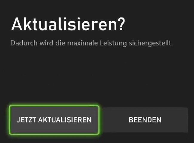 Xbox Controller Update Konsole Jetzt aktualisieren