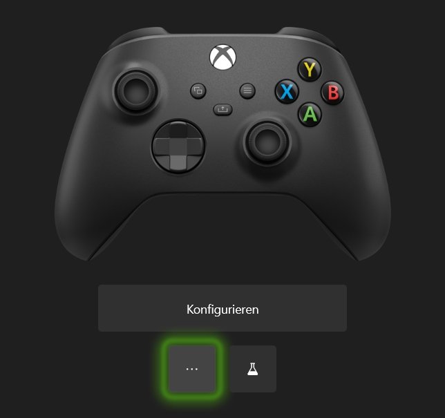 Xbox Controller Update Drei Punkte