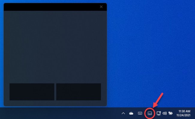 So öffnet ihr das virtuelle Touchpad in Windows 11. (Bildquelle: Microsoft)