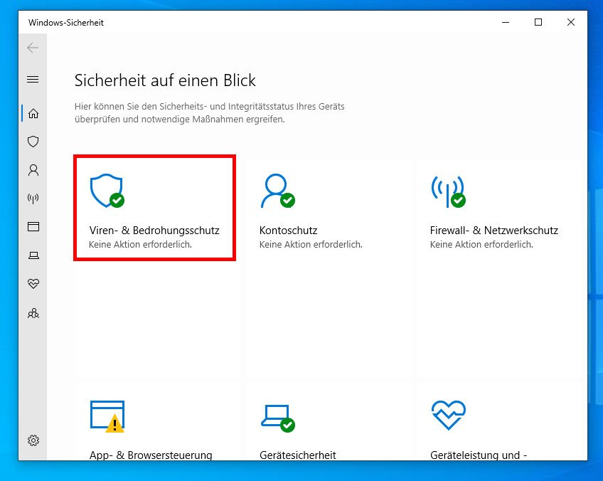 Windows Defender aktivieren – in Windows 10/11