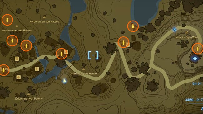 The map shows you the locations of Rietnar's supporters.  (Image source: Screenshot GIGA)