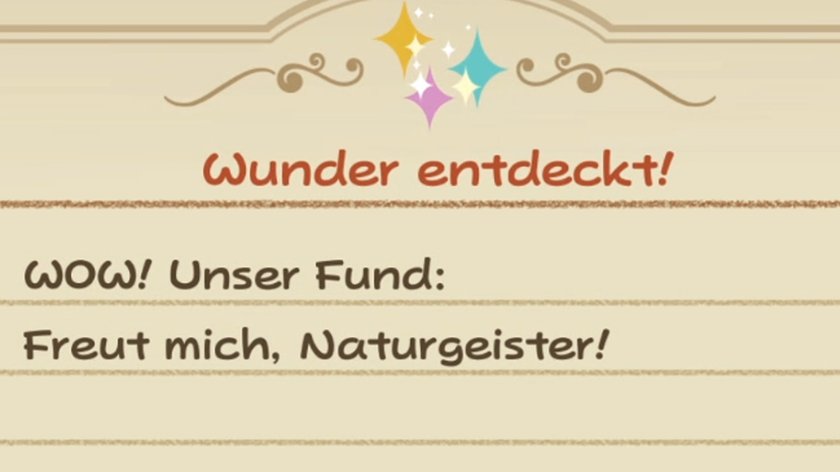 Wunder in Story of Seasons: A Wonderful Life entdeckt