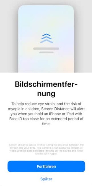 iphone bildschirmentfernung