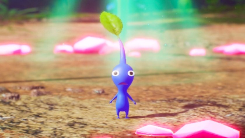 Die blauen Pikmin können sich in Pikmin 4 im Wasser aufhalten und sind dadurch äußert hilfreich. (Bildquelle: Screenshot GIGA)