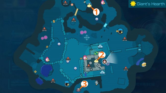 Die Karte zeigt euch die Fundorte der Zwiebeln und Knobknollen im Garten der Giganten. (Bildquelle: Screenshot GIGA)