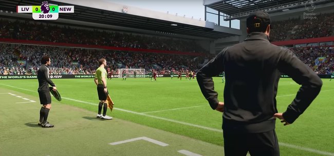 In EA Sports FC 24 könnt ihr wie ein richtiger Trainer von der Seitenlinie aus agieren. (Bildquelle: EA Sports)