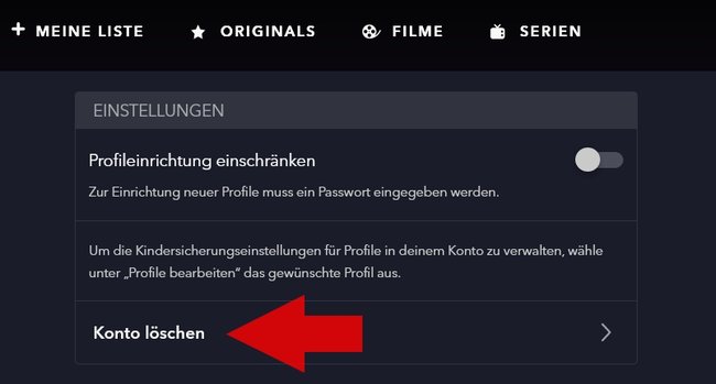 Disney Plus Konto loeschen