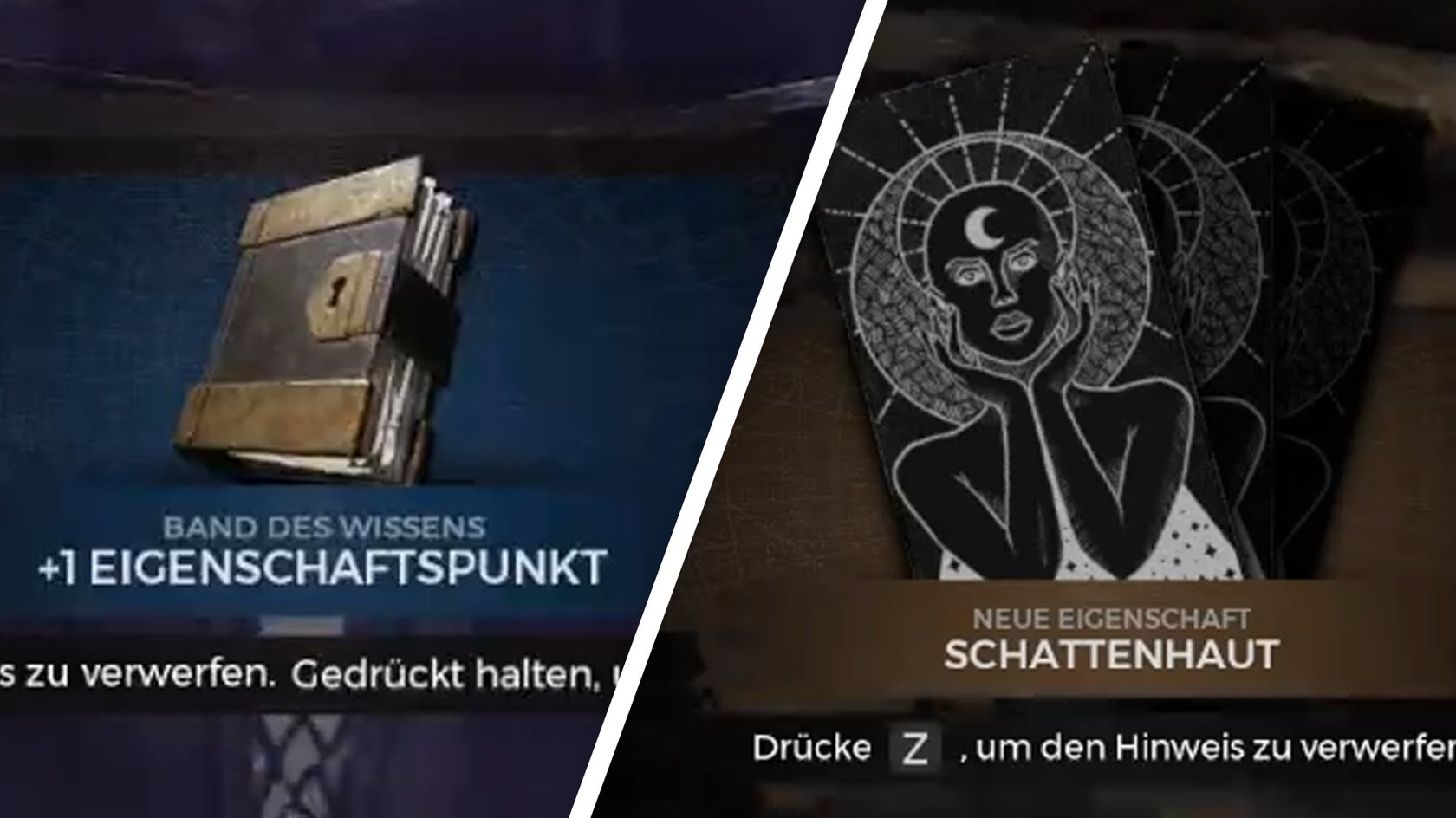 Eigenschaftspunkt und die Eigenschaft Schattenhaut in Remnant 2