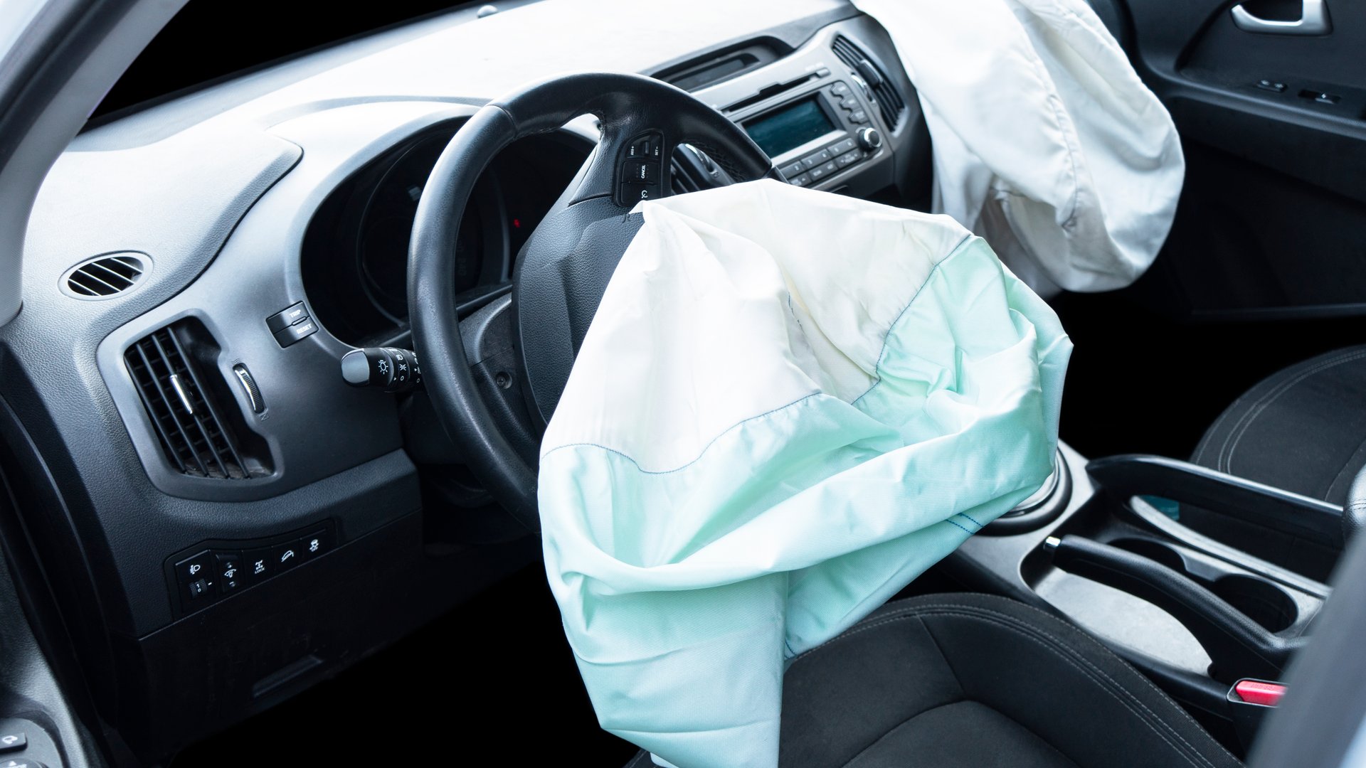 Elegantes Airbag Im Auto Fotos