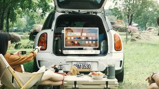 Mobiler Koffer-Fernseher im Hands-On-Video: Das kann LGs verrückter Touchscreen-TV