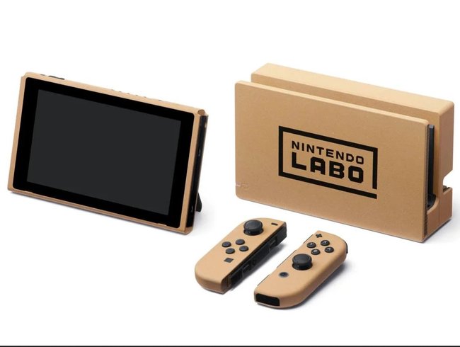 Das Bild zeigt die besondere Labo-Variante der Nintendo Switch