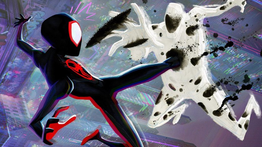 Szene aus dem Film Spider-Man Across the Spider-Verse.