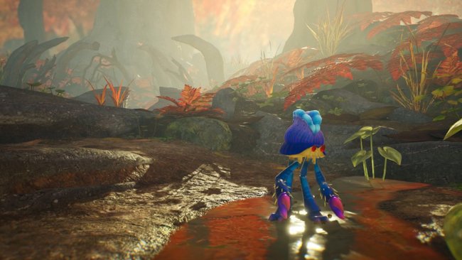 Das Gebiet „Urwalddickicht“ aus Pikmin 4. (Bildquelle: Screenshot GIGA)