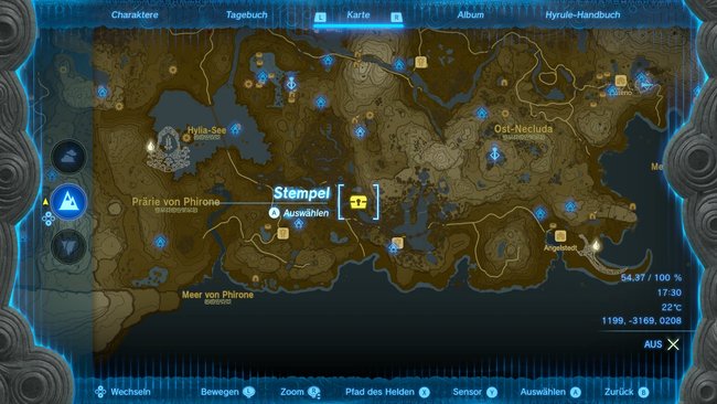 Die Karte zeigt euch den Fundort der Höhle, in der der Isolierhelm liegt. (Bildquelle: Screenshot GIGA)