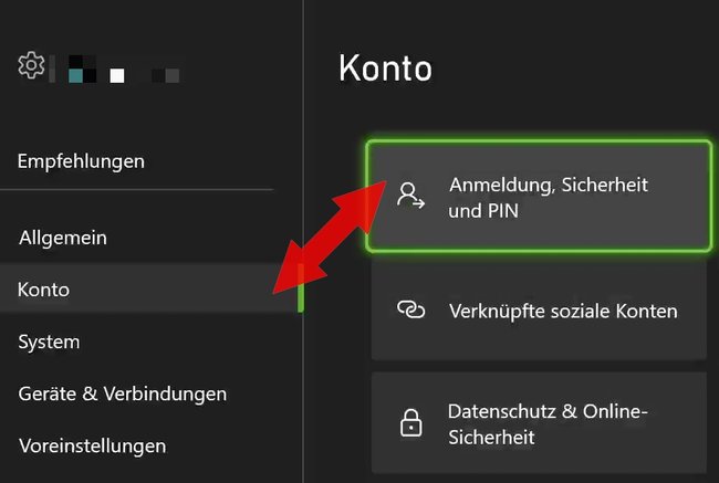Xbox anmelden Einstellungen 01