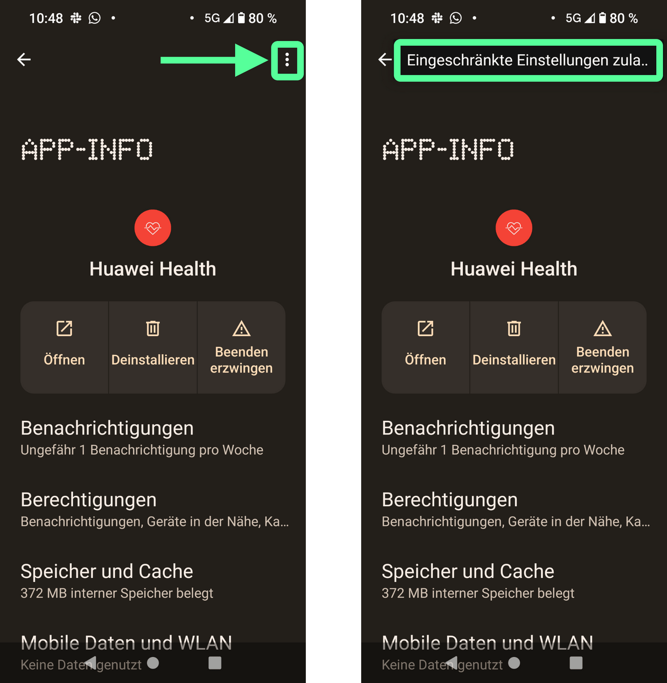 Huawei Health: Benachrichtigungs­zugriff erlauben nicht möglich – so ...