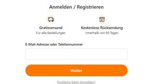 Temu Login: Anmeldung im Online-Shop