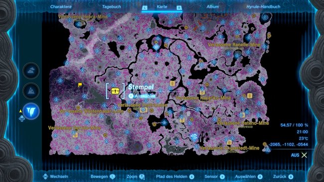 Die Karte zeigt euch den Fundort des Heldenschwerts. (Bildquelle: Screenshot GIGA)
