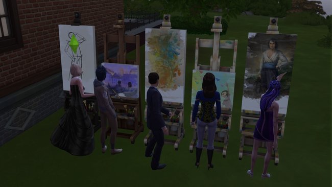 Eure Sims können nicht nur Meisterwerke, sondern auch emotionale Gemälde malen.
