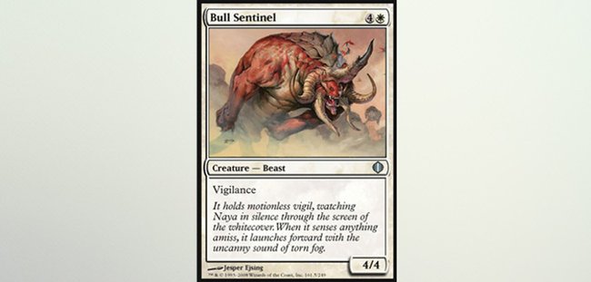 Magic The Gathering - Bull Sentinel