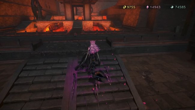 Fundort der Katze in Kapitel 6 von Bayonetta 3. (Quelle: Screenshot spieletipps)