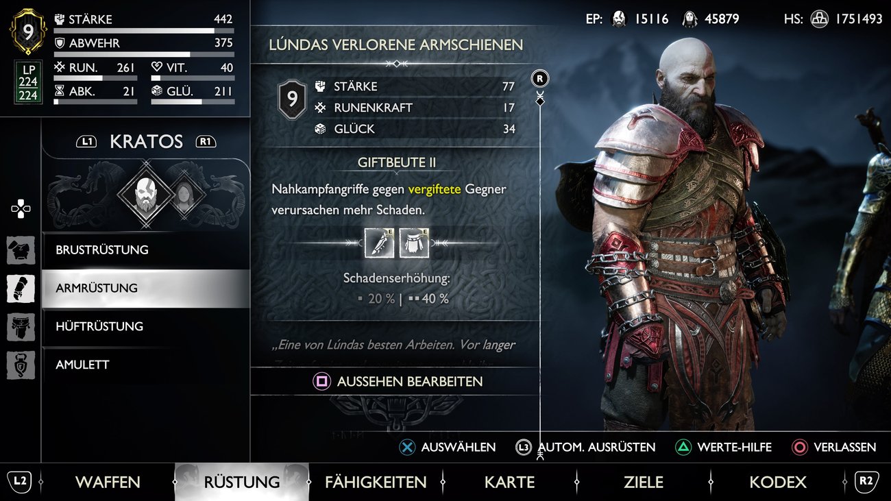 God of War Ragnarök Alle Rüstungen und ihre Vorteile