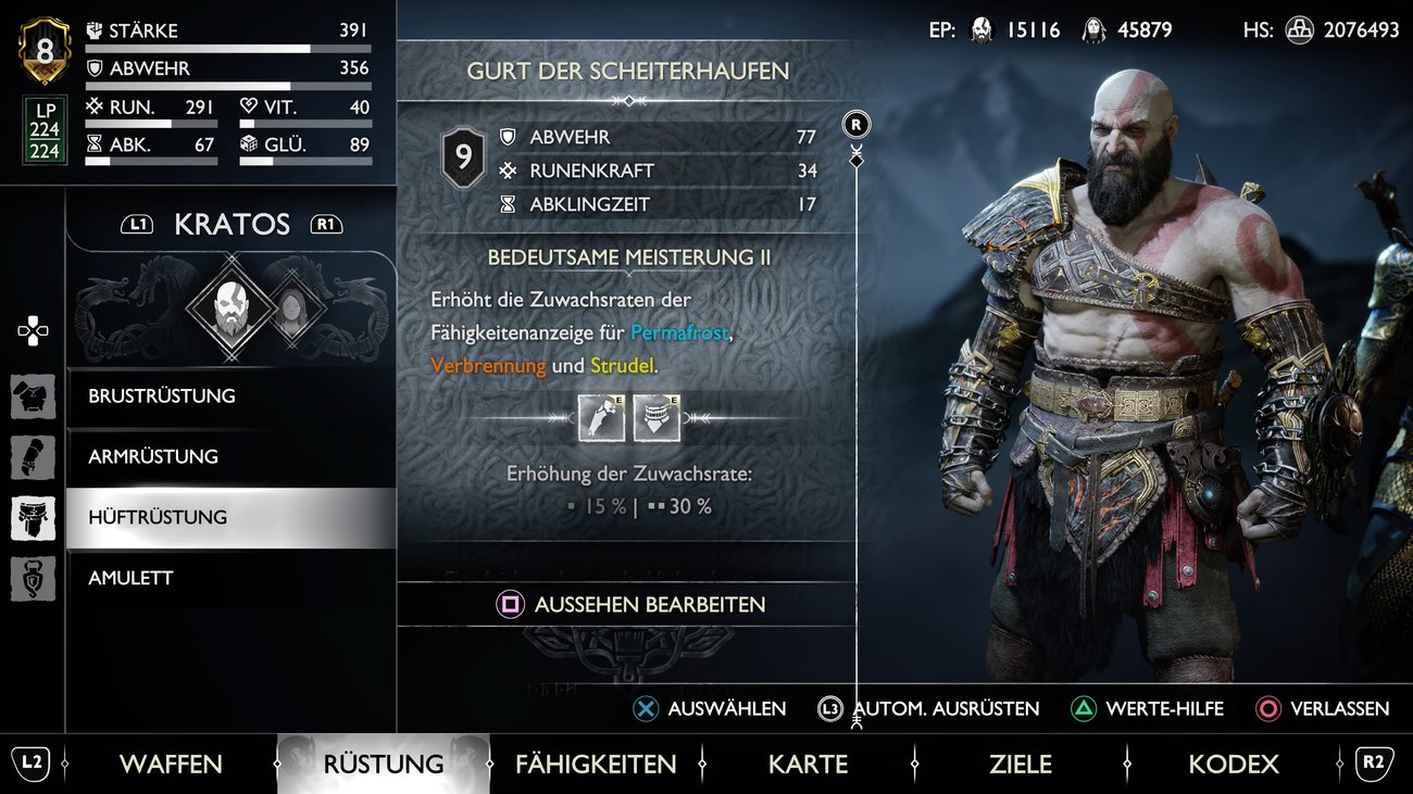 God of War Ragnarök Alle Rüstungen und ihre Vorteile