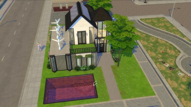 In der Sims-Galerie findet ihr bereits viele schöne Eco-Häuser von anderen Usern, wie hier vom User BayBay011994.