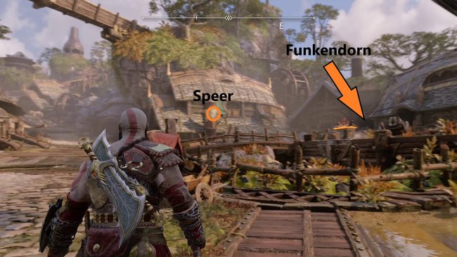 Fundort vom Funkendorn in Svartalfheim (Quelle: Screenshot spieletipps).