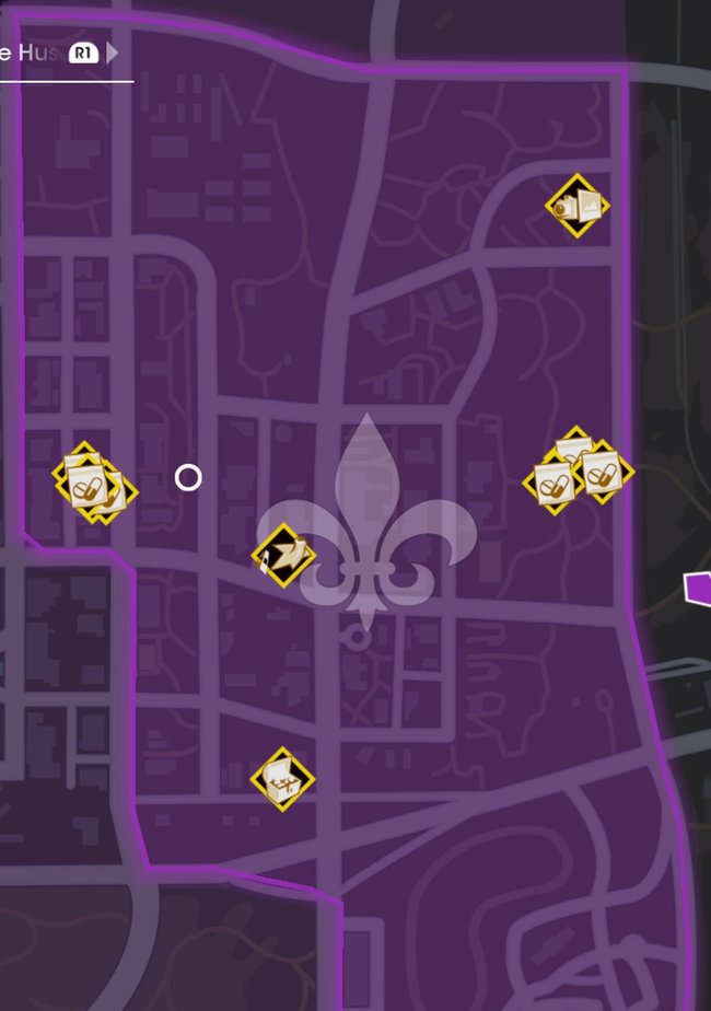 Karte mit allen Entdeckungen in Ost-Old-Town (Quelle: Screenshot spieletipps).