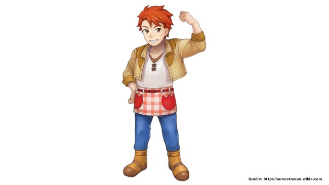 Dean ist der Blumen-liebende Junggeselle bei Harvest Moon: Dorf des Himmelsbaumes.