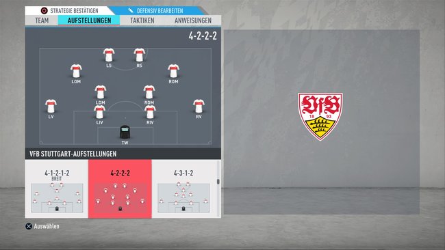 Offensiv sehr stark: das 4-2-2-2 in FIFA 20.