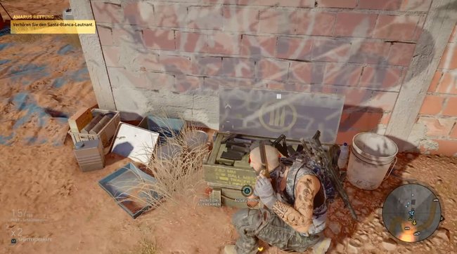 Diese grünen Kisten für Waffen sind überall in der Spielwelt von Ghost Recon Wildlands platziert.