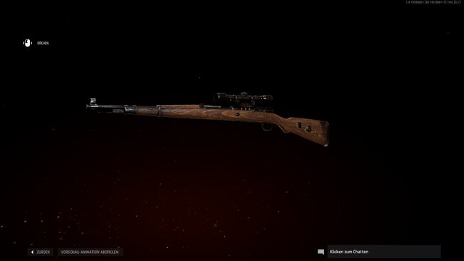 Scharfschützengewehr „Kar98k“.