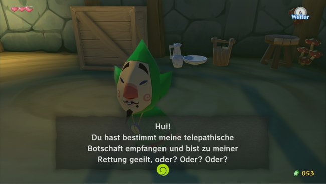 Tingle bedankt sich für seine Befreiung angemessen.