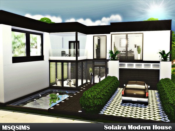 Ein sehr modernes und geräumiges Haus, welches von einer Userin namens MSQSIMS designt wurde und als Download zur Verfügung steht.