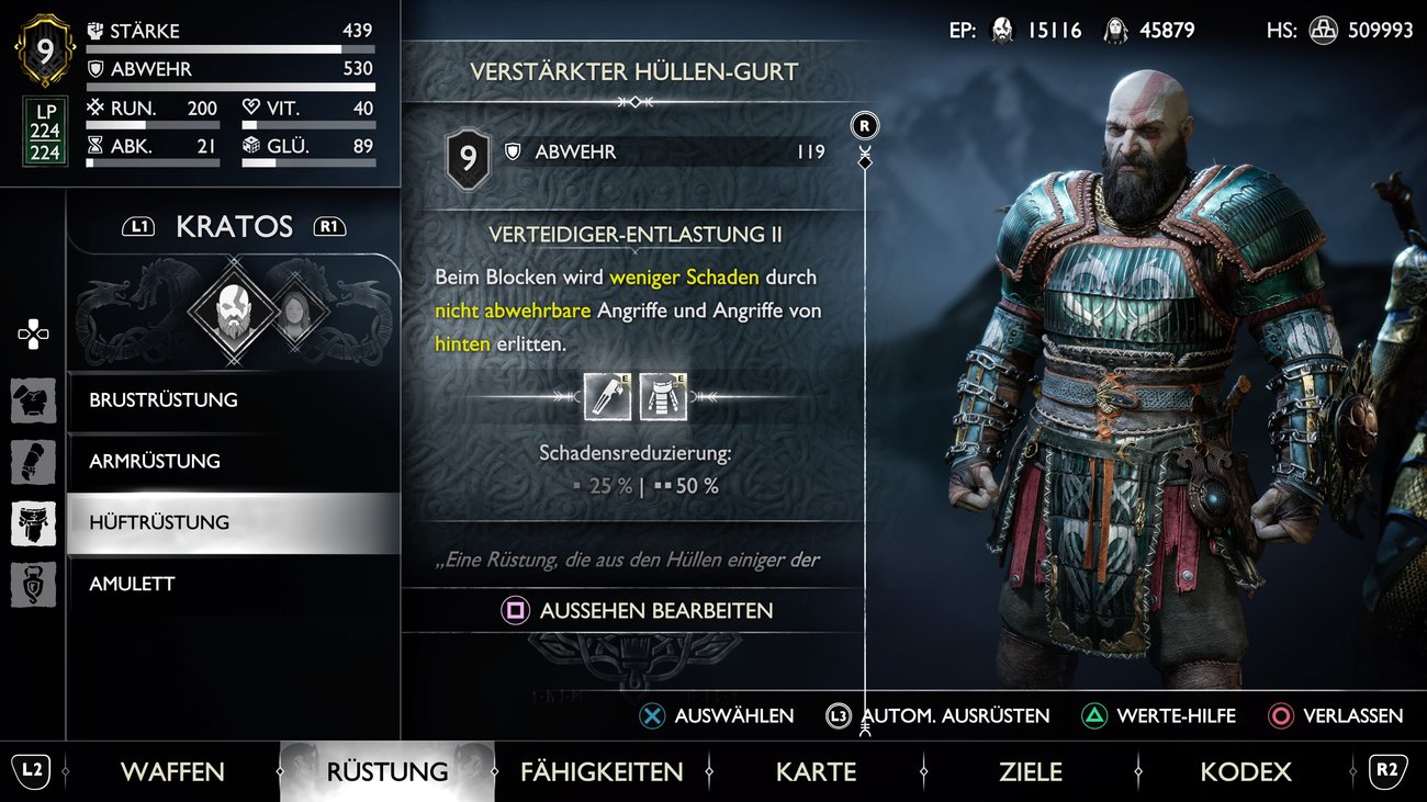 God of War Ragnarök Alle Rüstungen und ihre Vorteile