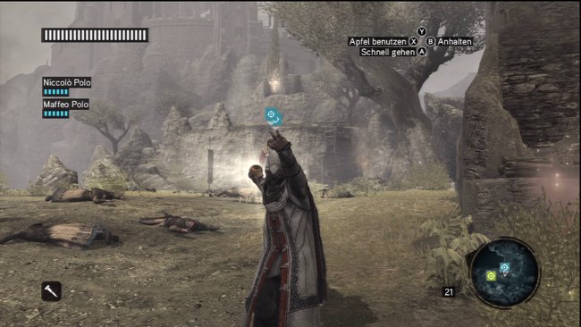 Altairs Edenapfel lässt Assassinen aus Licht erscheinen.