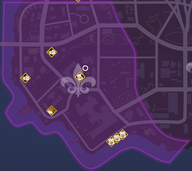 Karte mit allen Entdeckungen in West-Smelterville (Quelle: Screenshot spieletipps).