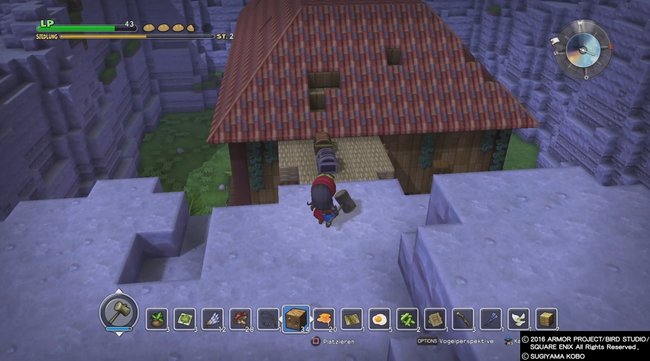 In Dragon Quest Builders müsst ihr sogar ein Dach reparieren, um einen Auftrag abzuschließen.