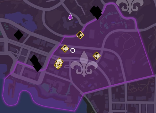 Karte mit allen Entdeckungen in Ost-Marina (Quelle: Screenshot spieletipps).