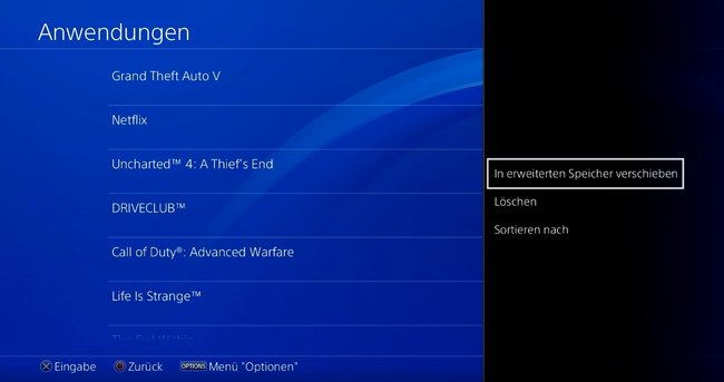 In wenigen Schritten könnt ihr PS4-Spiele auf eine externe Festplatte verschieben.