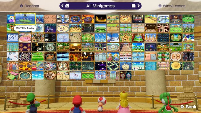 Beim Minispielberg könnt ihr alle Minispiele im „Freie Wahl“-Modus ausprobieren.