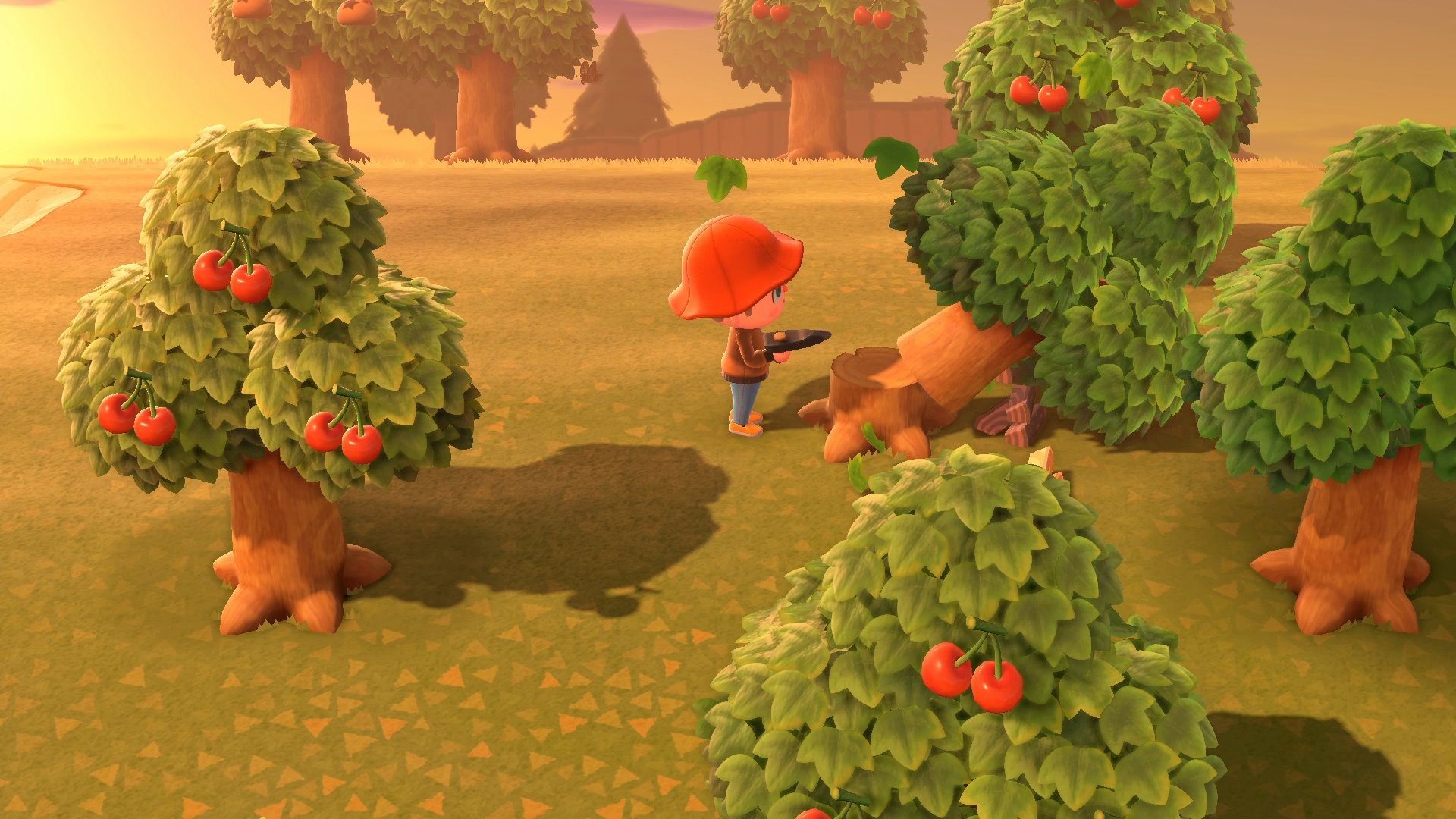 Animal Crossing New Horizons Bäume fällen und pflanzen