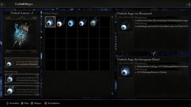 Umbral-Augen in die Umbral-Laterne von Lords of the Fallen einsetzen